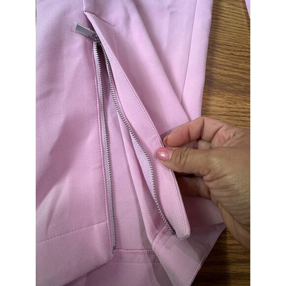 LAPOINTE Zip-Hem Tailored Crepe Track Pants in Blossom size 14 - Picture 16 of 16